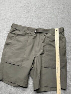 REI Co-op Screeline Shorts Mens 36 Brown Hike Hiking Stretch Belted Gorpcore